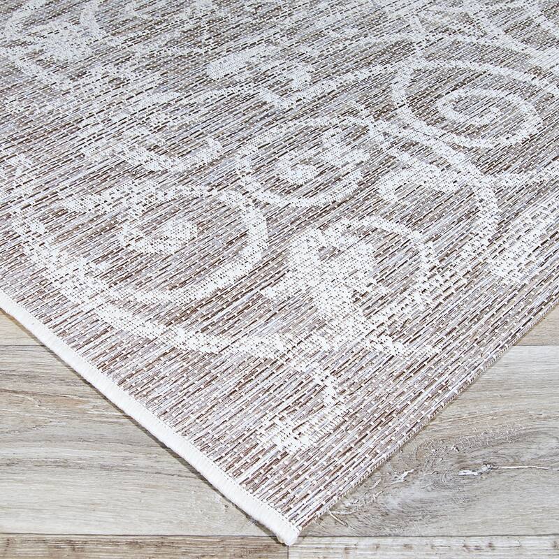 Dream Decor Rugs Samantha Scroll Indoor Outdoor Area Rug