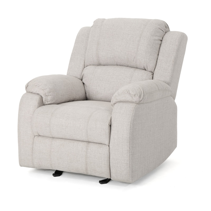 Mozelle Classic Fabric Gliding Recliner by Christopher Knight Home