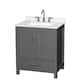 Option Dark Gray / Giotto Quartz Top / Brushed Chrome