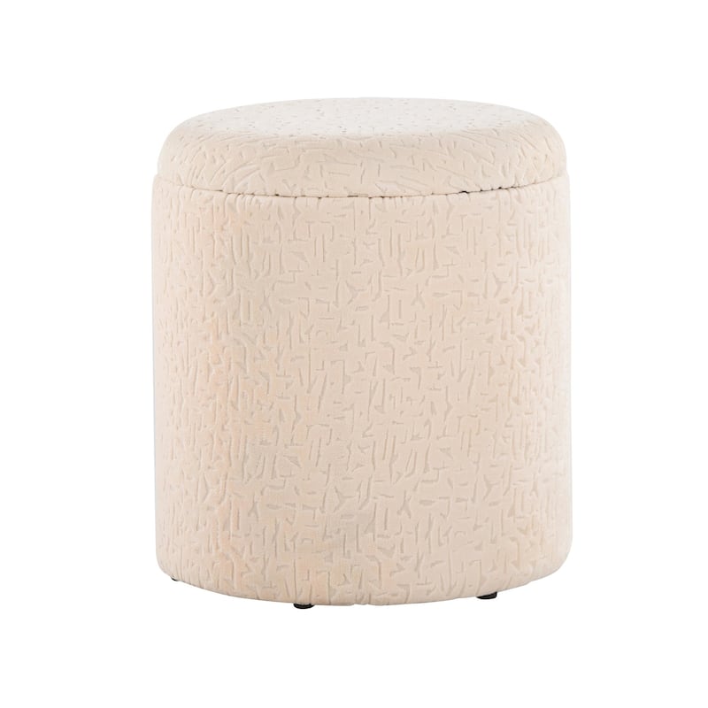 Tahoe 18" Ottoman - Beige Wool