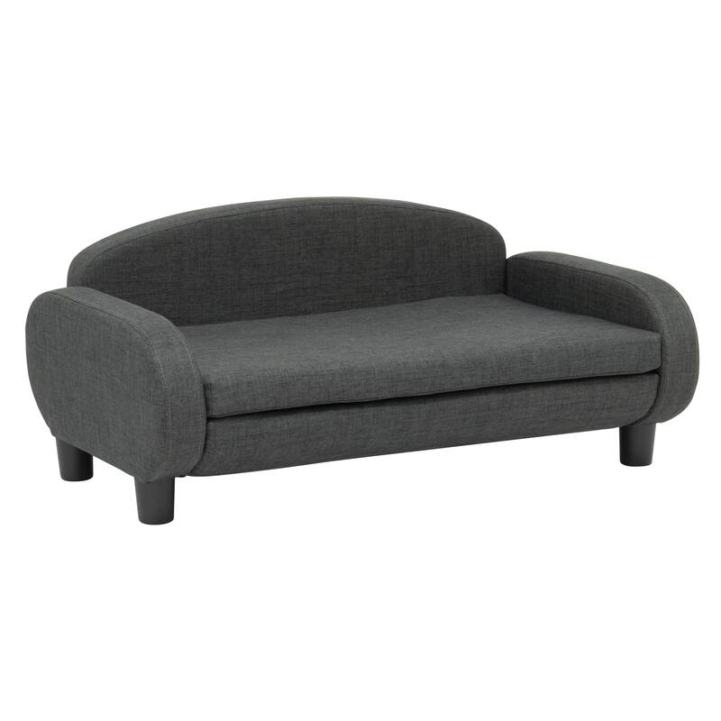 Paws & Purrs Modern Pet Sofa Bed Low-Back Lounger for Dogs & Cats – Removable Washable Mattress Cover