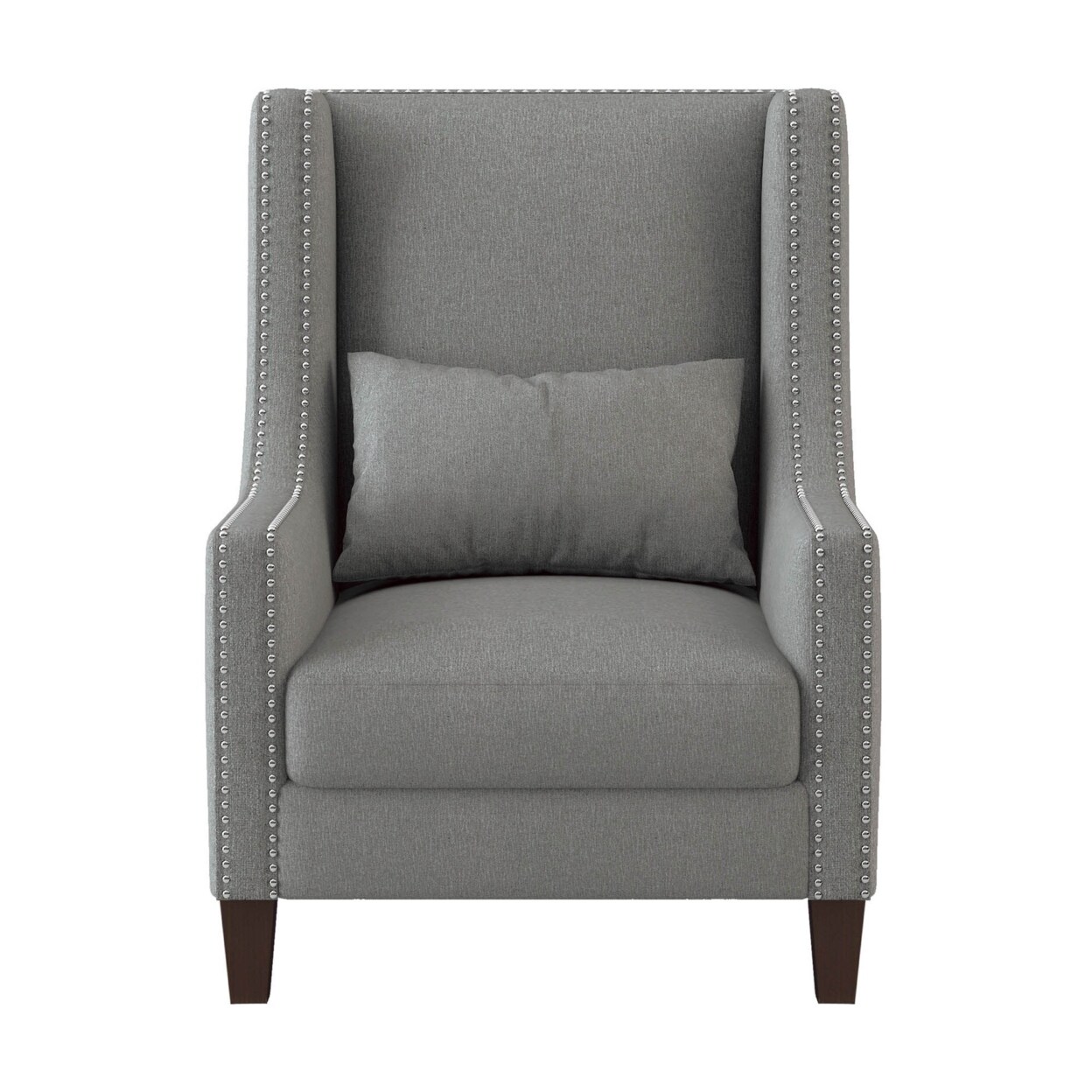 Light gray best sale wingback chair