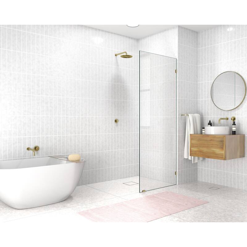 Glass Warehouse 78" x 31" Frameless Shower Door - Single Fixed Panel