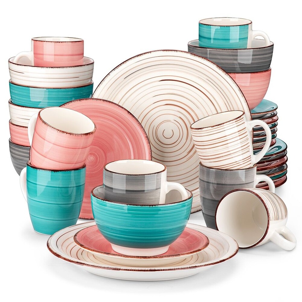 Stoneware dinnerware sets for 8 hot sale