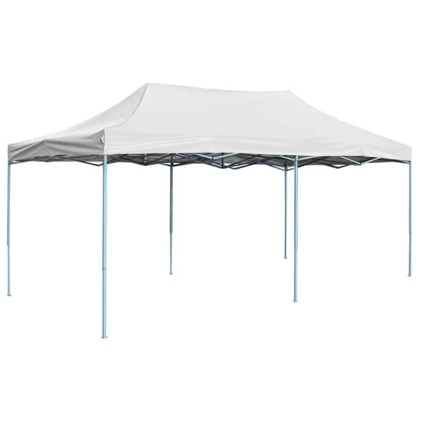 vidaXL Professional Folding Party Tent 9.8'x19.7' Steel White - Bed ...