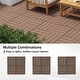 preview thumbnail 16 of 18, Domi 12" x 12" HDPE Plastic Resin Interlocking Deck Tiles, Waterproof Outdoor Patio Flooring with Drainage Design
