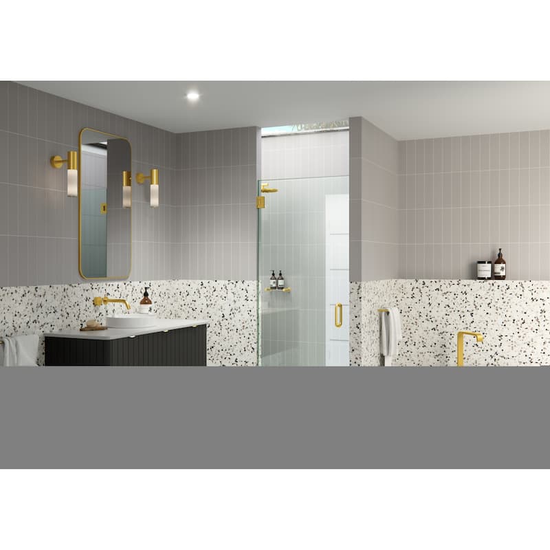 Glass Warehouse GW-DO-29 Albedo 78" High x 29" Wide Hinged Frameless