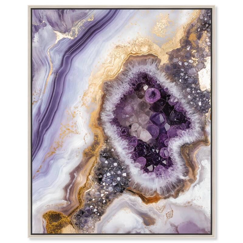 Amethystine Dream II Canvas by Art Remedy - Silver - 30" x 36"