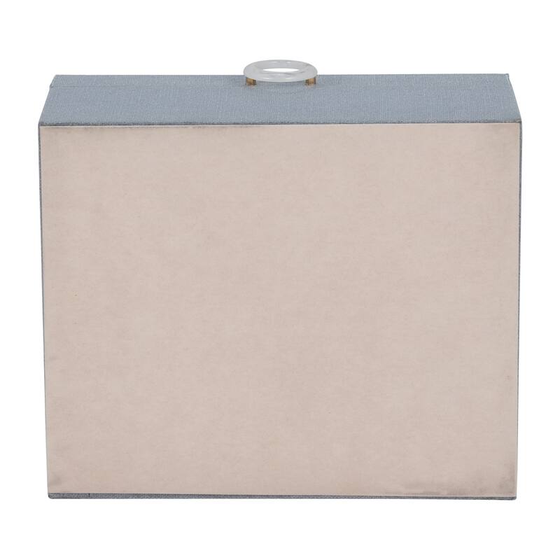 Sagebrook Home Sophisticated Decorative Boxes - MDF, Velvet Lining, and Metal Accents, Set of 2