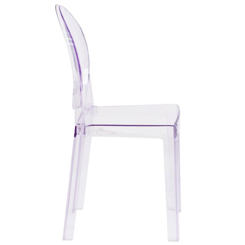 Chair with Oval Back in Transparent Crystal - Wedding Chairs