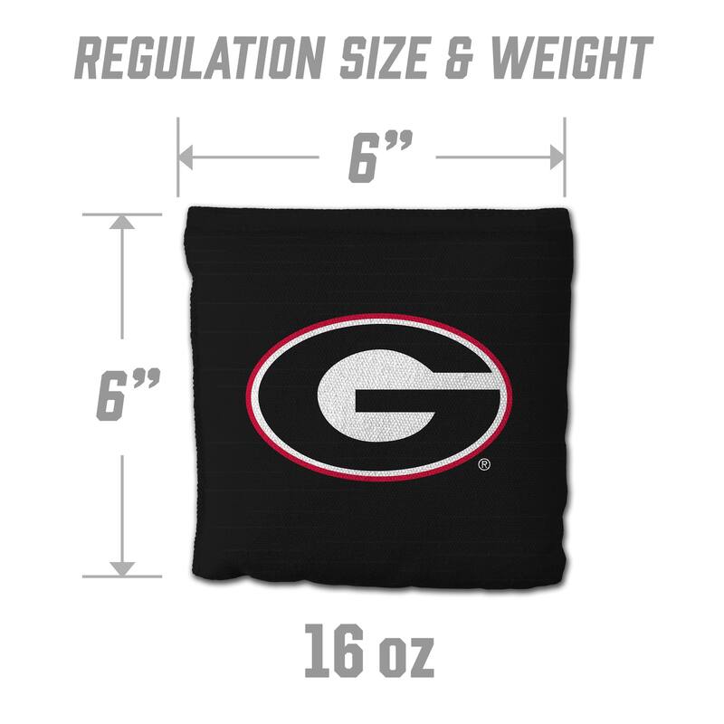 Georgia Bulldogs NCAA Dual Sided Pro Stop & Slide Cornhole Bags