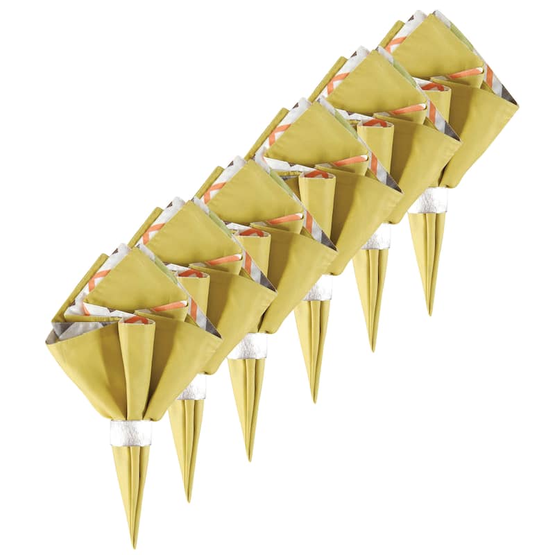 Tazzo Cotton Reversible Napkin Set of 6 - Set of 6