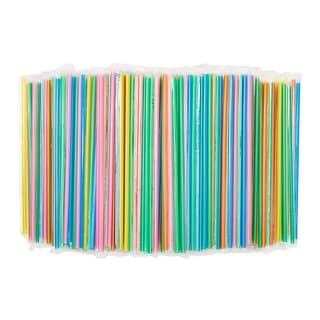 Individually Wrapped Plastic Drinking Straws, Extra Long, Bulk Set in 5  Colors (600 Pack) - Bed Bath & Beyond - 36406472