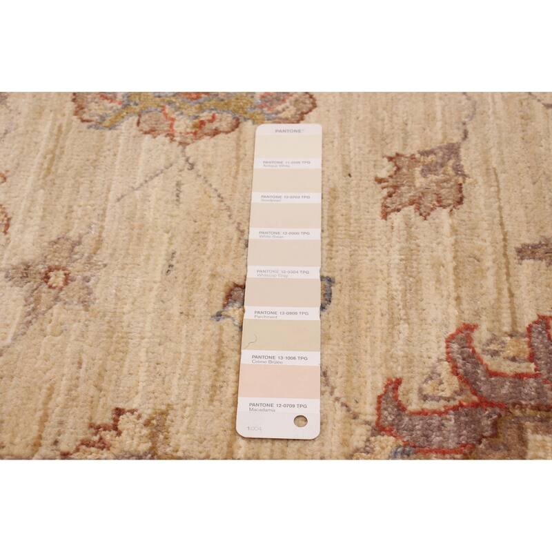 ECARPETGALLERY Hand-knotted Chobi Finest Cream Wool Rug - 6'6 x 8'0