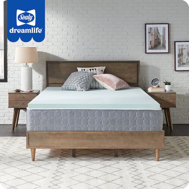 Sealy Dreamlife 1.5" Gel Memory Foam Mattress Topper - N/A - Twin