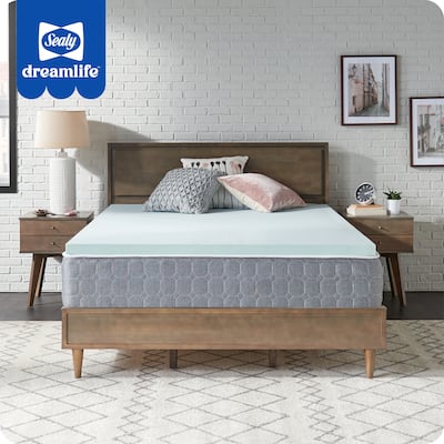 Sealy Dreamlife 1.5" Gel Memory Foam Mattress Topper - N/A