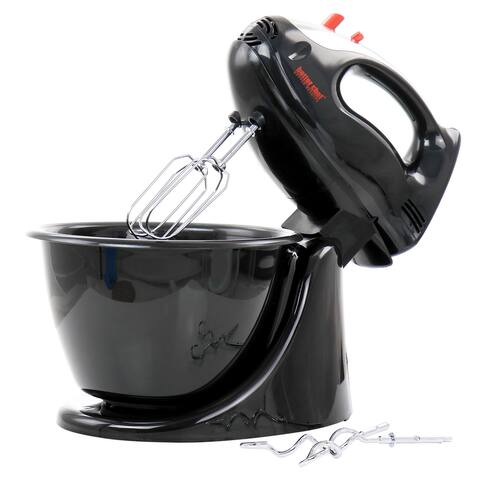 Better Chef 200 Watt Stand/Hand Mixer with Mixing Bowl - 5 Speed