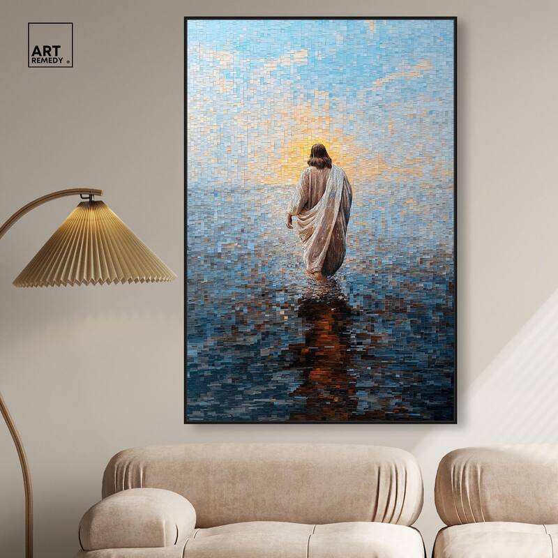 Water Walker Mosaic I Canvas by Art Remedy