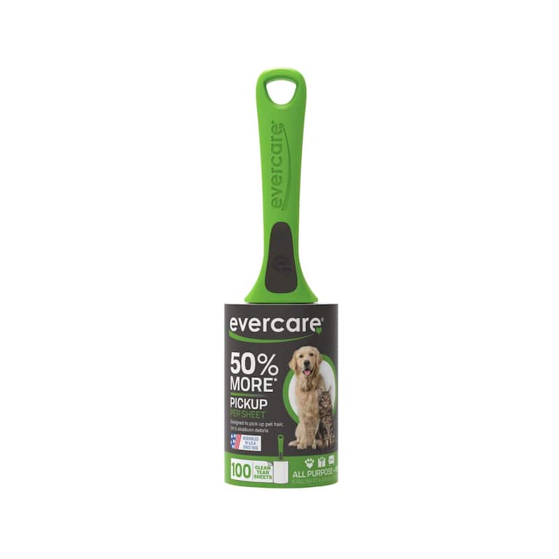 Evercare All Purpose Sticks Pet Hair Lint Rollers - 100 Sheets Each