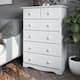 100% Solid Wood 6-Drawer Chest - White