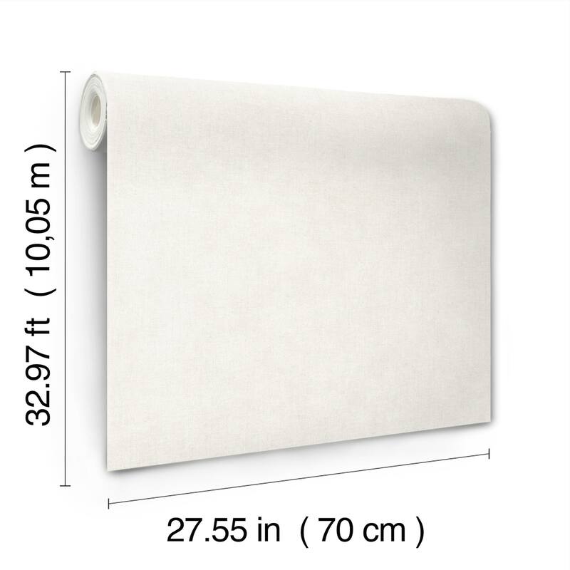 A-Street Prints Nuovo Off-White Faux Linen Wallpaper