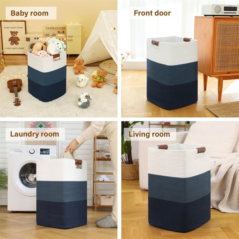 Laundry Hamper 90L Extra Large Laundry Basket - 15.7"L x 15"W x 23.6"H