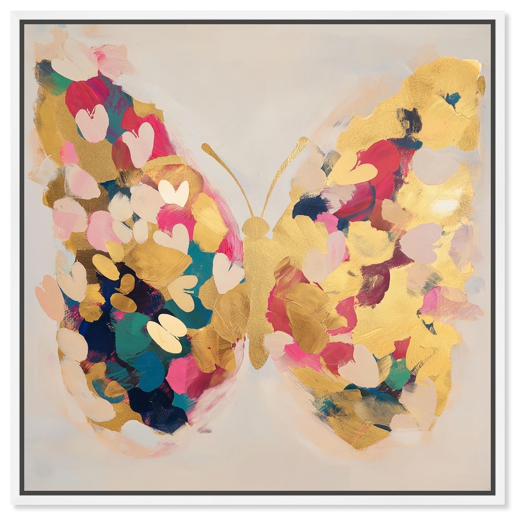 Flutter of Fortitude I Canvas by Art Remedy