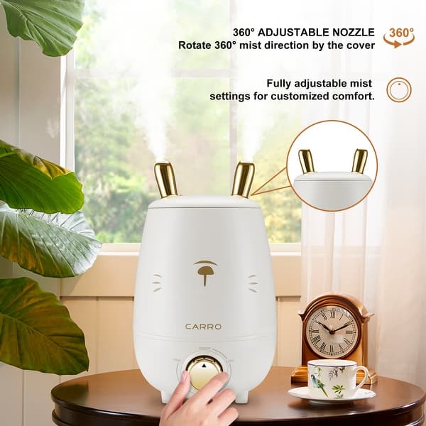 slide 2 of 15, 3L Top Fill Mist Humidifiers for Bedroom Middle Room Off-White