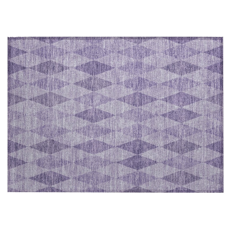 Mafi Modern Geometric Weather Resistant Blended Style Outdoor Rug