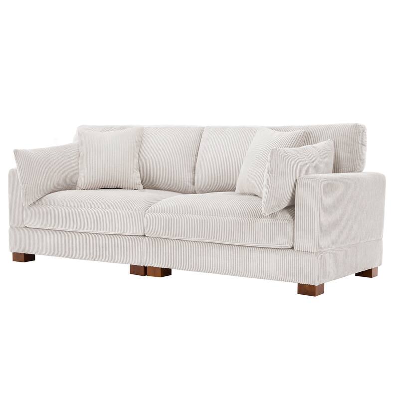 Sectional Sofa Set Modular Couch with Ottomans