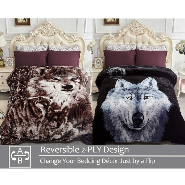 King size online faux fur blanket