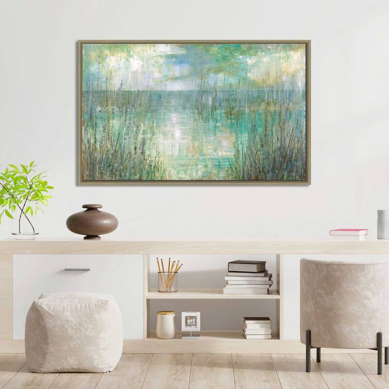 "Morning Reflection" by Ruane Manning Print on Floating Canvas