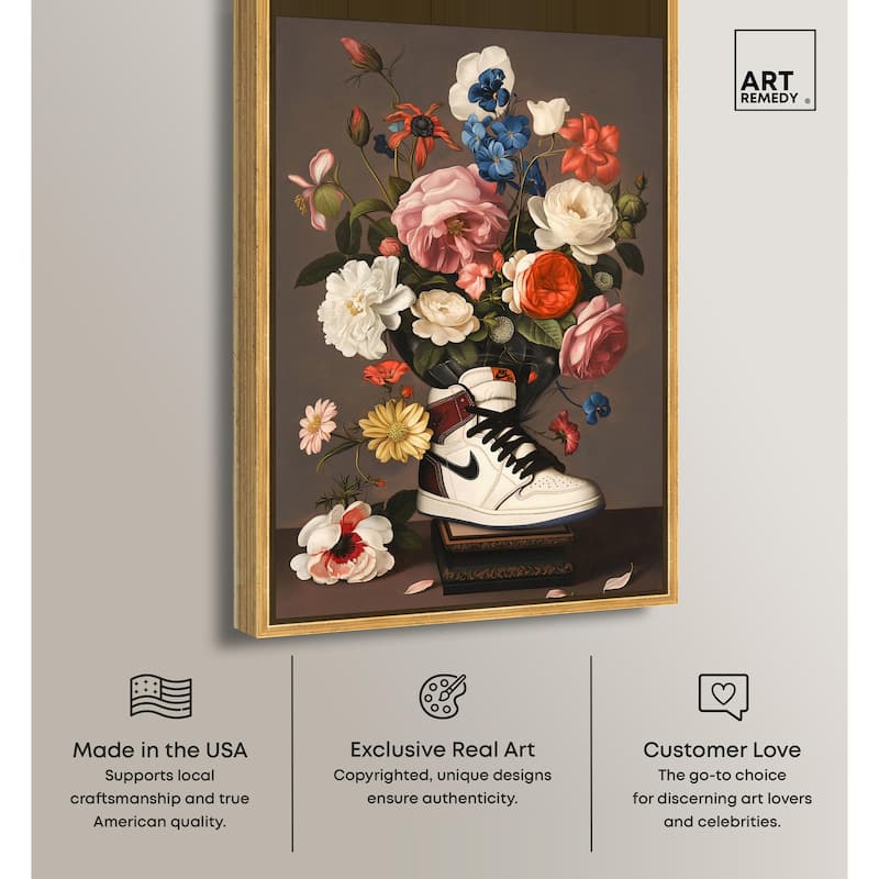 Sneaker Bouquet I Canvas by Art Remedy