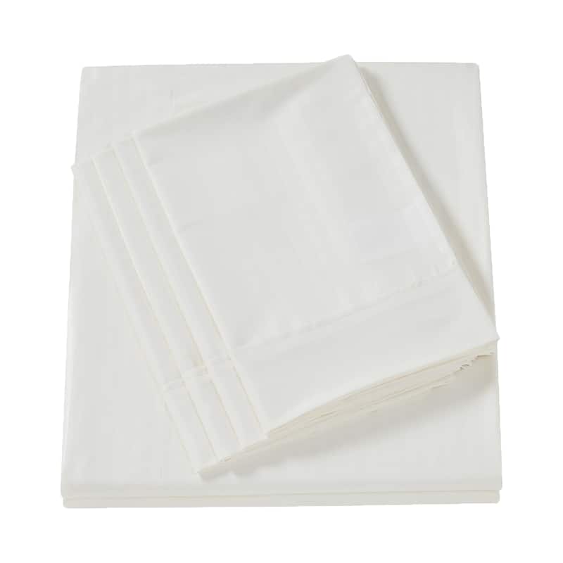 Sweet Home Collection Dobby Stripe 6-Piece Bed Sheet Set