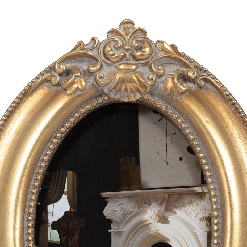 Resin Oval Applique Decorative Photo Frame - Gold, 4x6 in.