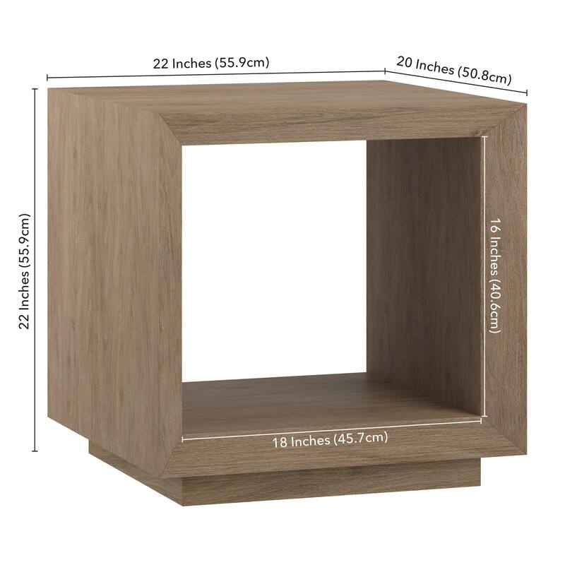 Tannen 22" Wide Rectangular Side Table