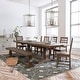 preview thumbnail 12 of 20, Kasey Reclaimed Pine Extension 84"-114" Dining Table by Kosas Home