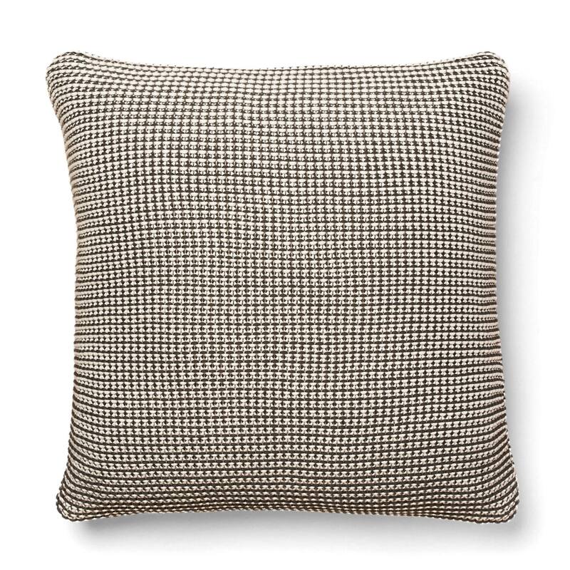 Cottage Home Casey Cotton Throw Pillow - Charcoal Grey