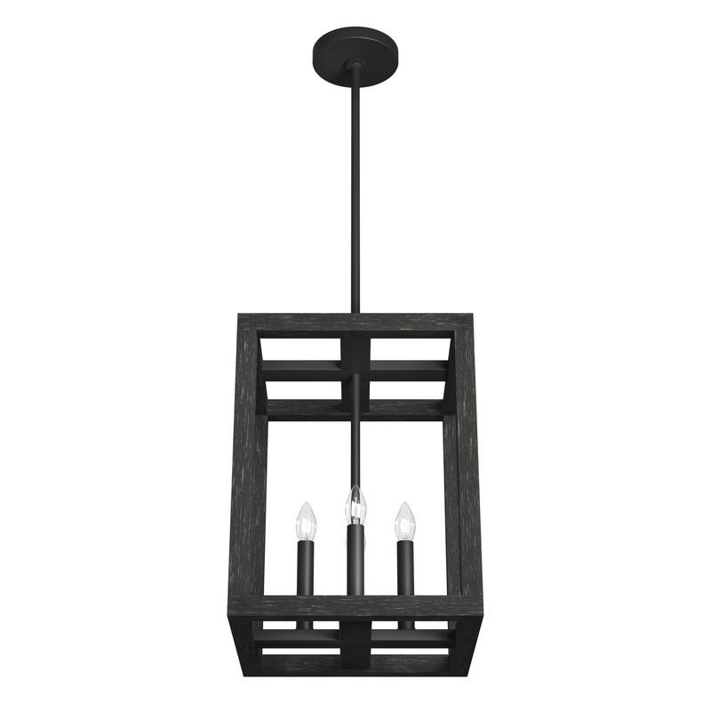 Hunter Squire Manor 12" 4-Light Pendant - Island, Dining Room, Entry - Modern Farmhouse, Transitional, Candle, Caged