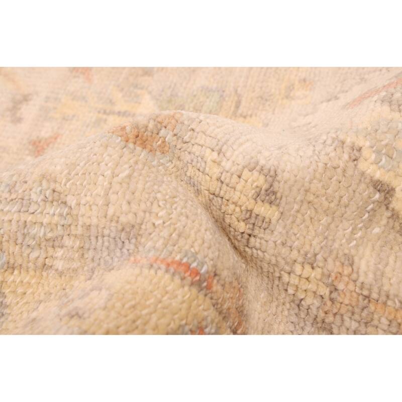 ECARPETGALLERY Hand-knotted Kavya Oushak Beige Wool Rug - 8'1 x 9'9