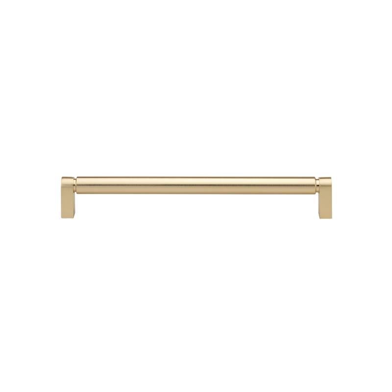 GlideRite 8-3/4 Inch 224mm Center to Center Solid Smooth Cabinet Bar Pull - 4787-224 - Pack of 10 - Champagne Gold