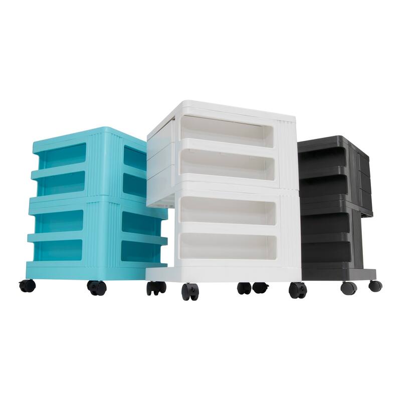 Studio Designs Kubx Pro Mobile Rotating 4-Sided Storage Organizer - 18" W x 18" D x 26" H