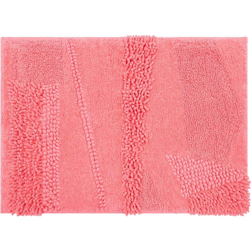 Mohawk Home Composition Bath Rug - 1' 9" x 2' 10" - Fiesta Hot Pink