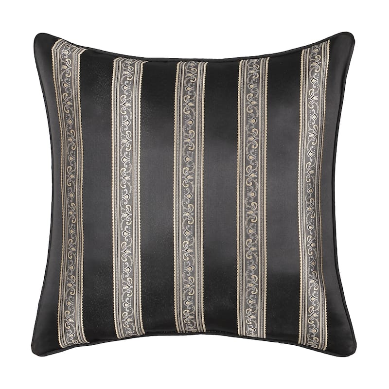 Harriman 20" Square Decorative Throw Pillow - Polyester - Black - Accent
