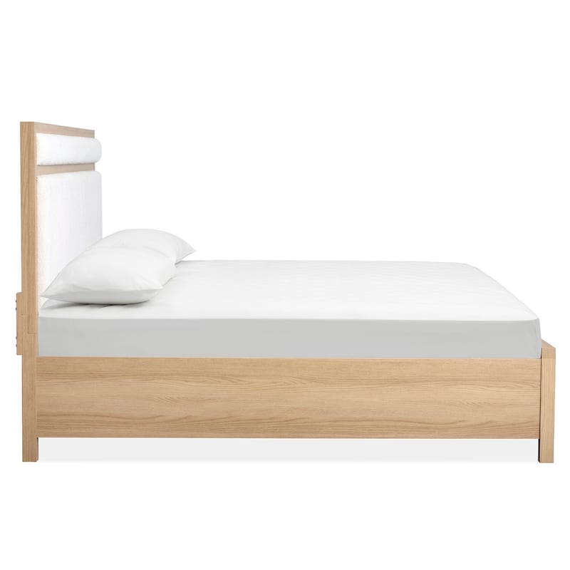 Magnussen Home Merrifield Sandstone Beige Upholstered Panel Bed
