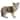 5.12 inches L Multicolor Wolf Cub Standing (Grey) made of Resin