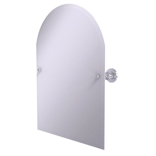 Allied Brass Frameless Arched Top Tilt Mirror with Beveled Edge