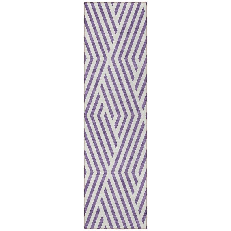 Baso Sleek Geometric Weather Resistant Blended Style Outdoor Rug