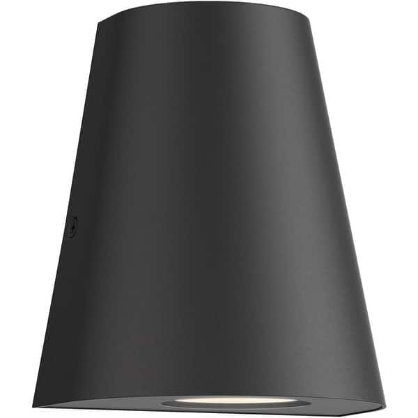 slide 1 of 1, Maxim 52119 Taper 7" Tall ADA Compliant LED Outdoor Wall Sconce Black