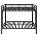 preview thumbnail 7 of 52, Metal Bunk Bed with 2 Built-in Ladders, Twin XL Over Queen/Full XL Over Queen Heavy Duty Bunk Bedframe with Guardrails for Kids